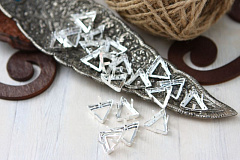 оправа дельта 15х16 мм "серебро", оправы дельта (delta)