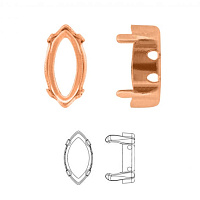 Оправа Наветт 10х5 мм "Томпак" (No Plating)