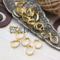 Оправа Капля 14х10 мм "Золото"