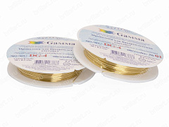 проволока для бисероплетения gamma dg-4 "латунь", проволока 