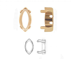 оправа наветт 10х5 мм "золото" (g), оправа наветт  (navette)