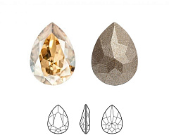 капля preciosa mxm 8х6 мм "crystal honey" , капля maxima