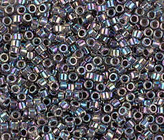 toho treasures цилиндрический 11/0 (#0783) "серый/радужный", цилиндр (treasures)