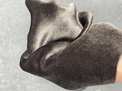 шелковый бархат 18х20 см "серо-коричневый", шелковый бархат