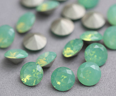 шатон ss39 (8,15-8,40 мм) "зеленый опал" премиум, шатон (chaton)