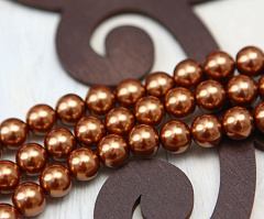 жемчуг 10 мм "корица", жемчуг