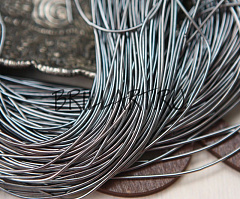 канитель мягкая 1 мм "графит", канитель мягкая