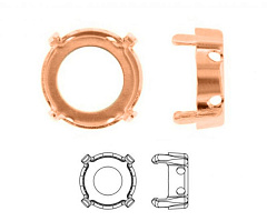 оправа риволи 14мм "томпак" (no plating), оправы риволи (rivolli)