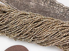 рондели 2х3 мм "светлое золото", рондели