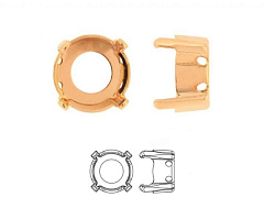 оправа шатон ss39 (8,16-8,41 мм) "золото" (g), оправы шатон (chaton)
