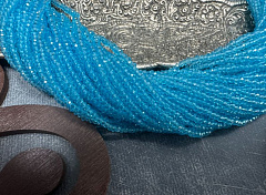 рондели 1х2 мм "аквамарин лайт", рондели