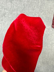 шелковый бархат 15х15 см "красный", шелковый бархат