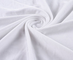 шелковый бархат 9х20 см "белый", шелковый бархат