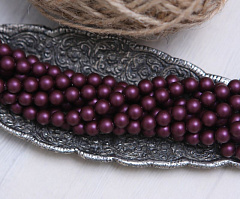 жемчуг-размерный микс (3мм-6мм) "elderberry" (8 шт), размерный микс