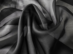 шелковая органза 20х20 см "черная" 8mm, доп. материалы