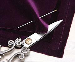 итальянский бархат-стрейч 15х15 см "аметист", бархат